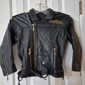 Lion King Walt Disney Masterpiece The Lion King Jacket Kids M Leather?